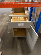 Westfield Dusk Gray Shaker Stock Assembled Base Kitchen Cabinet (18 in. W x 23.75 in. D x 35 in.)
