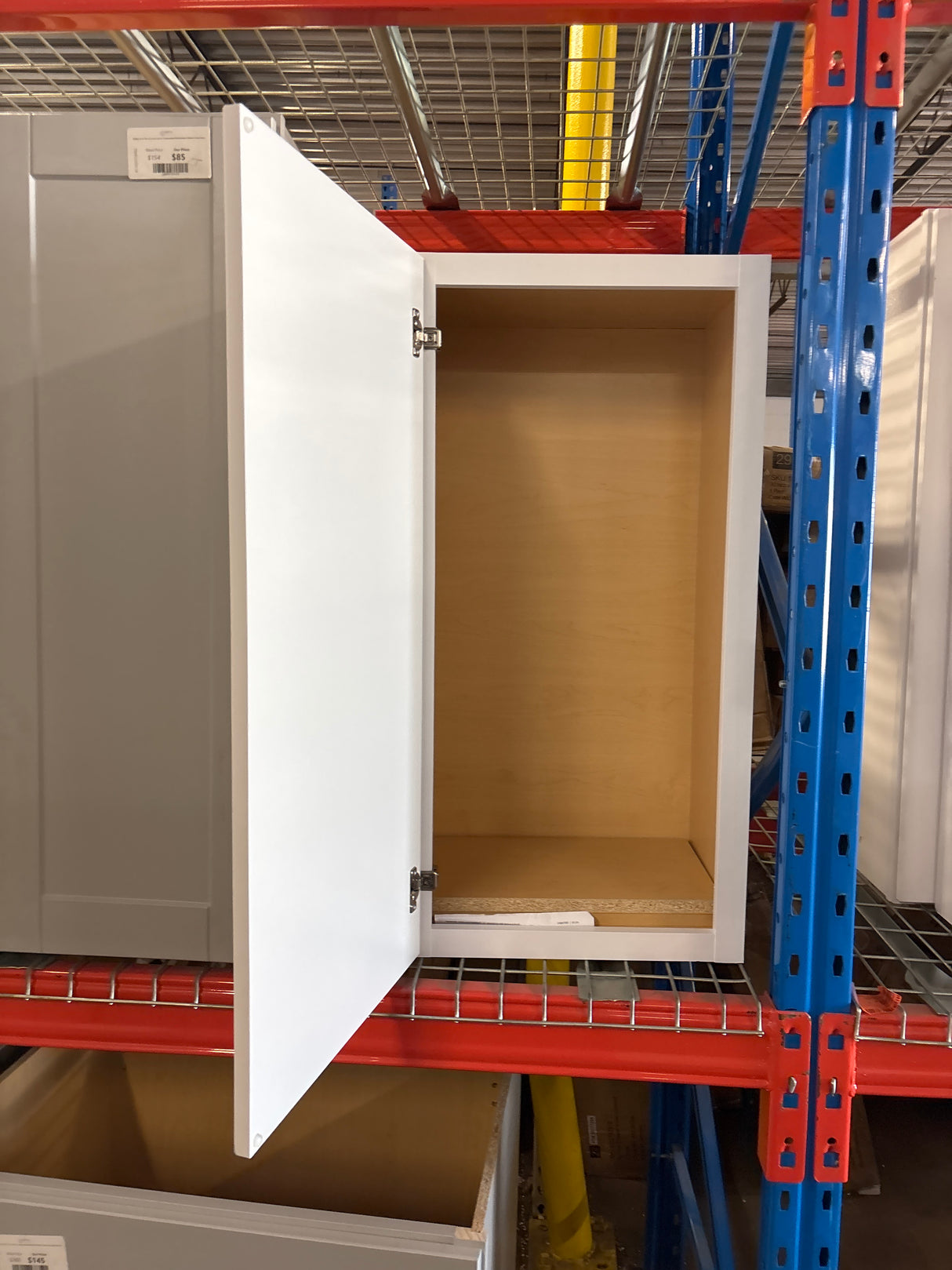 Shaker Satin White Stock Assembled Wall Kitchen Cabinet (18 in. x 36 in. x 12 in.)