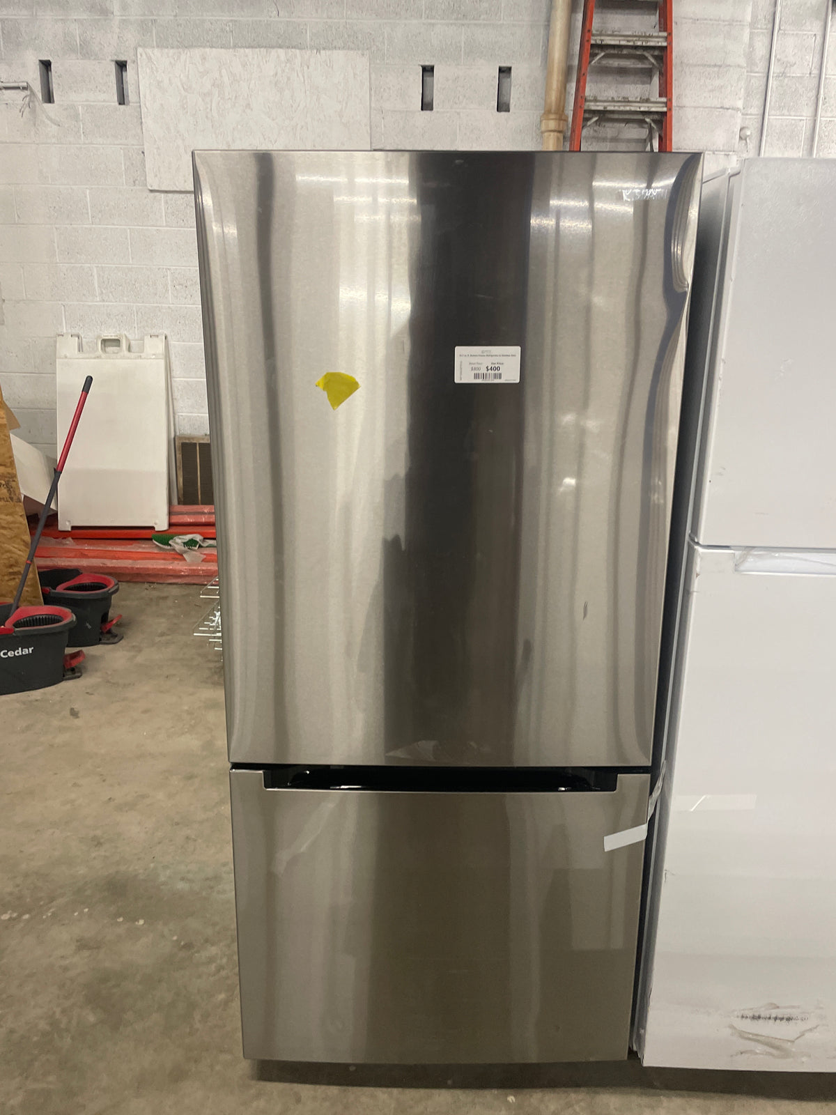 18.7 cu. ft. Bottom Freezer Refrigerator in Stainless Steel