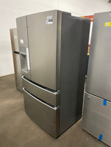 Gallery 36 in. 22 cu. ft. Counter-Depth 4-Door French Door Refrigerator in Smudge-Proof Stainless Steel