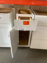 Westfield Feather White Shaker Stock Assembled Base Kitchen Cabinet (12 in. W x 23.75 in. D x 35 in. H)