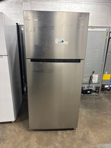 18 cu. ft. Top Freezer Refrigerator in Stainless Steel Look (Power-cord Cut Off)