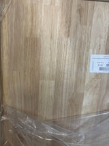 4 ft. L x 30 in. D Unfinished Hevea Solid Wood Butcher Block Desktop Countertop with Square Edge