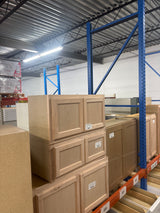 30 in. W x 12 in. D x 15 in. H Assembled Wall Bridge Kitchen Cabinet in Unfinished with Recessed Panel