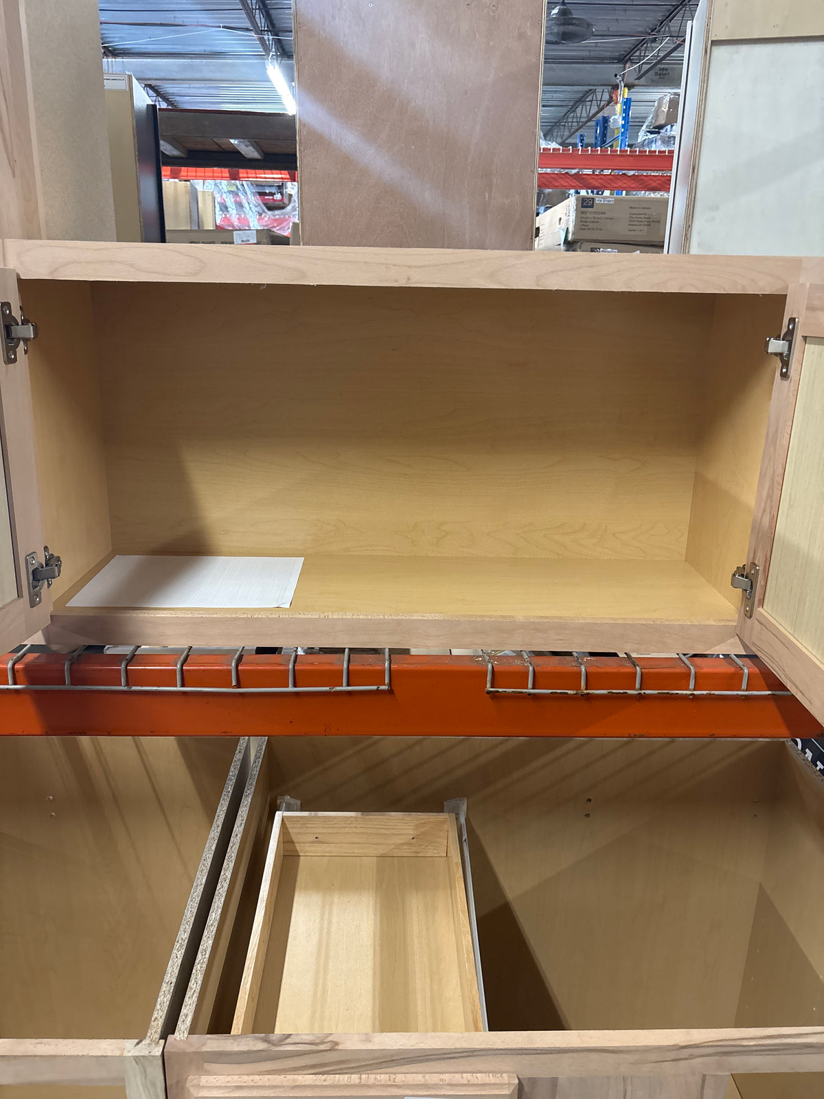 36 in. W x 12 in. D x 18 in. H Assembled Wall Bridge Kitchen Cabinet in Unfinished with Recessed Panel