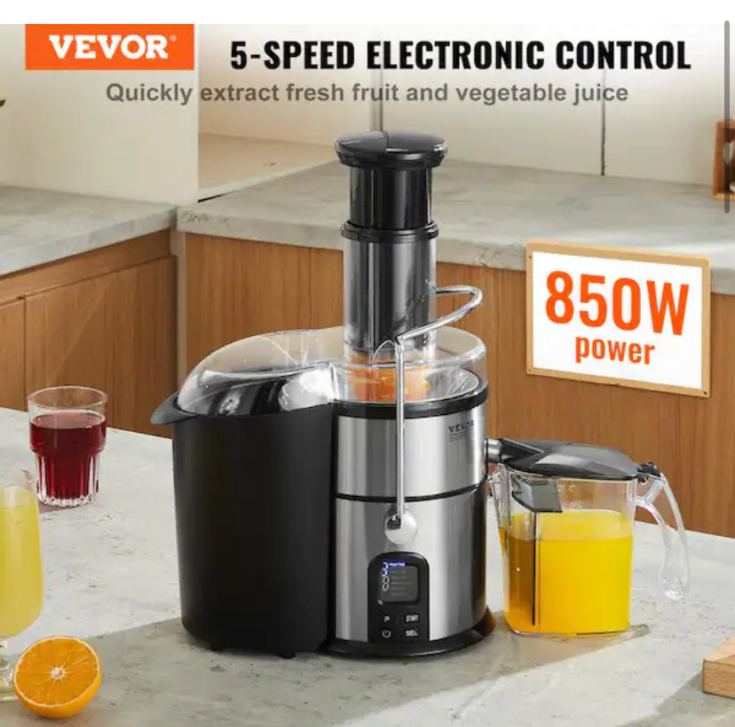 VEVOR
Juicer Machine, 850W Motor Centrifugal Juice Extractor, Easy Clean Centrifugal Juicers, Big Mouth Large 3 in. Feed Chute