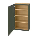 Avondale 24 in. W x 12 in. D x 42 in. H Ready to Assemble Plywood Shaker Wall Kitchen Cabinet in Fern Green