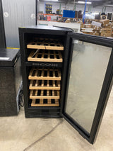 15 in. Dual Zone 30-Bottle Undercounter/ Freestanding Wine Cooler in Black