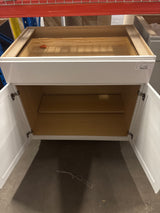 Westfield Feather White Shaker Stock Assembled Base Kitchen Cabinet (36 in. W x 23.75 in. D x 35 in. H)