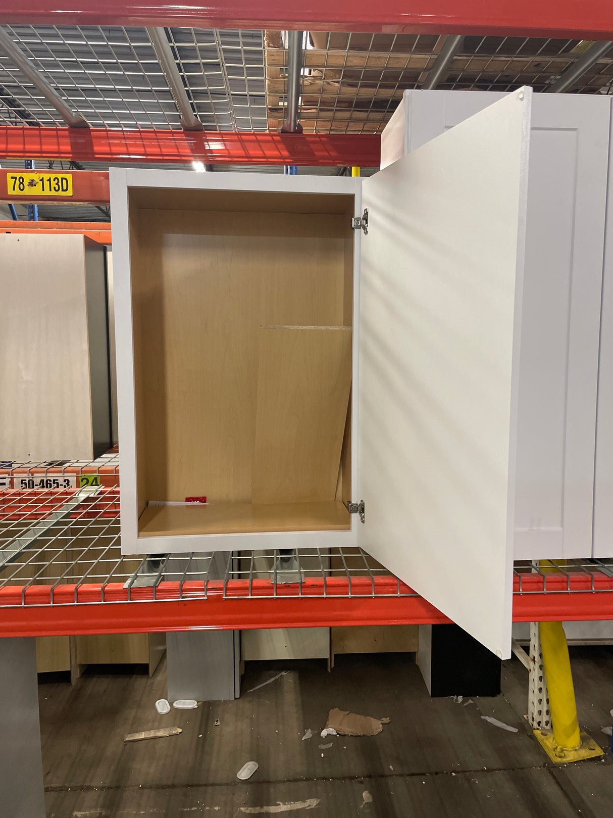 Shaker Satin White Stock Assembled Wall Kitchen Cabinet (24 in. x 36 in. x 12 in.)