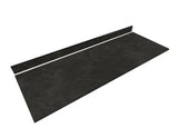 6 ft. L x 25 in. D Engineered Composite Countertop in Black Amani with Satin Finish