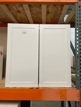 Cambridge White Shaker Assembled Wall Kitchen Cabinet with 2 Soft Close Doors (36 in. W x 12.5 in D x 36 in. H)