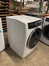 27 in. W 8 cu. ft. Front Load Electric Dryer with Perfect Steam and LuxCare Dry System, ENERGY STAR in White