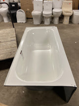 Maui 60 in. x 30 in. Soaking Bathtub with Left Drain in White