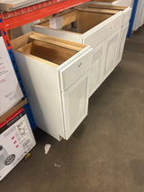 Courtland 15 in. W x 24 in. D x 34.5 in. H Assembled Shaker Base Kitchen Cabinet in Polar White