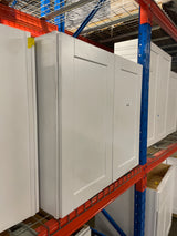 Shaker 33 in. W x 12 in. D x 30 in. H Assembled Wall Cabinet in Satin White