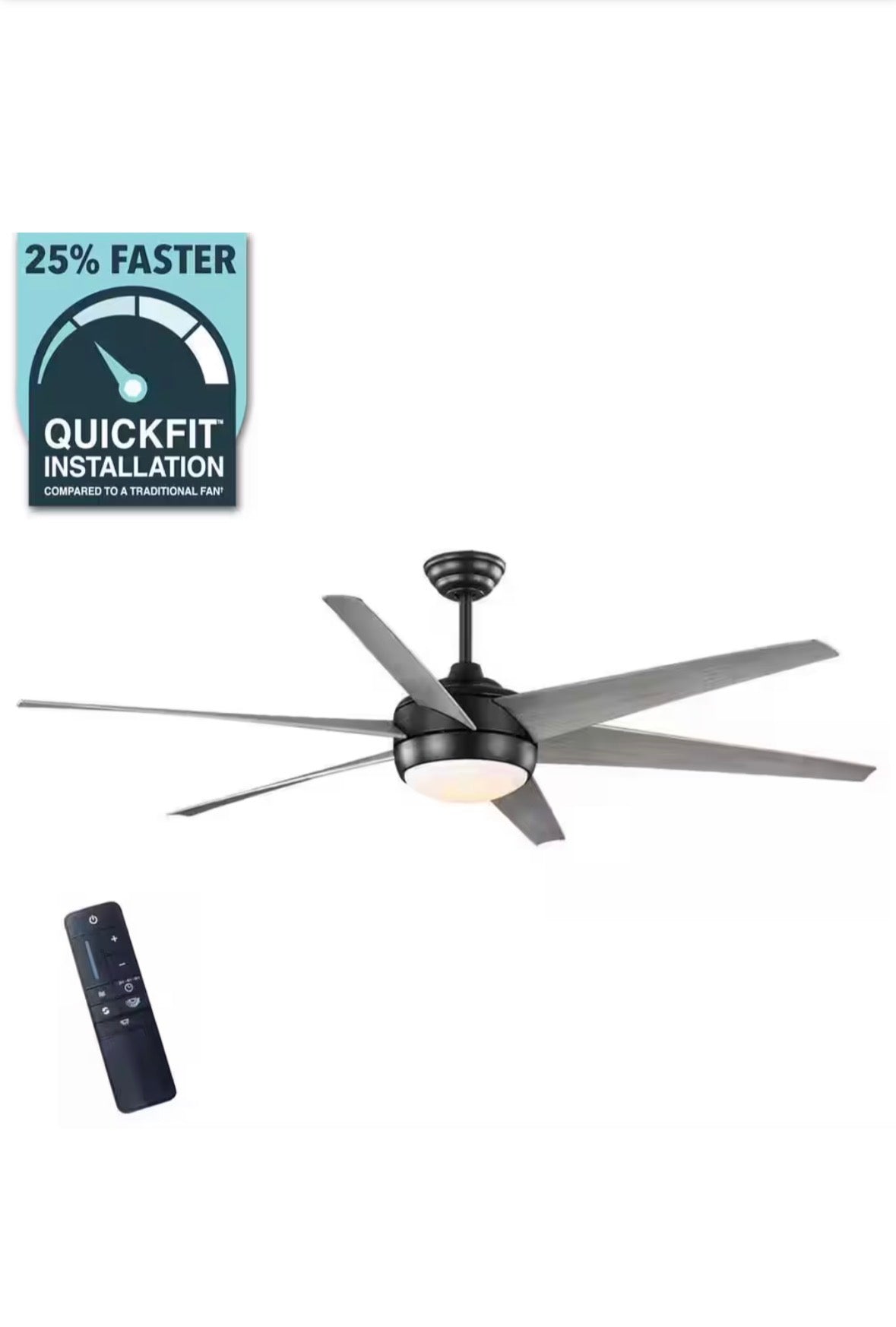 Windward 68 in. White Color Changing Integrated LED Matte Black Ceiling Fan with Light Kit, DC Motor and Remote