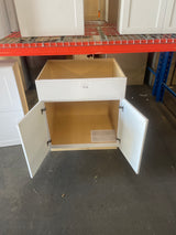Shaker Satin White Stock Assembled Sink Base Kitchen Cabinet (30 in. x 34.5 in. x 24 in.)