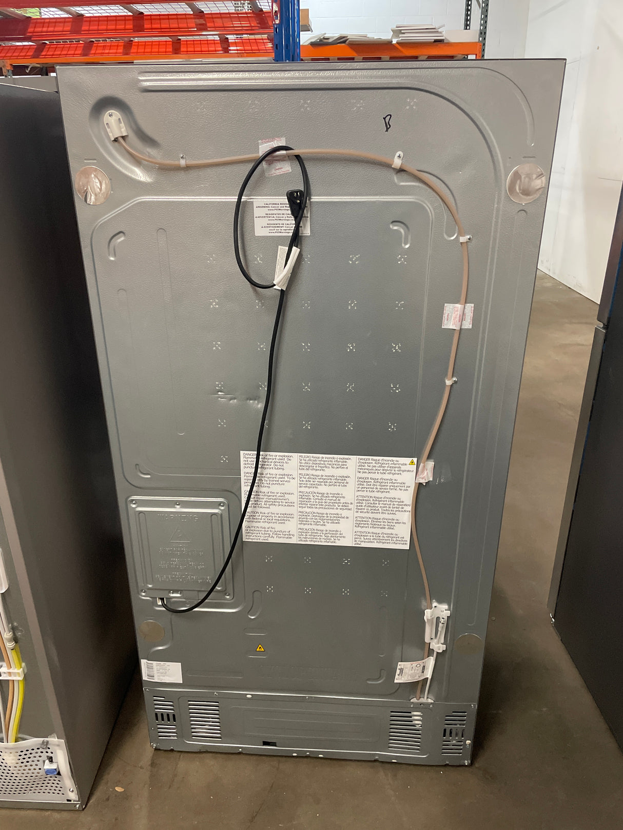 Gallery 36 in. 22 cu. ft. Counter-Depth 4-Door French Door Refrigerator in Smudge-Proof Stainless Steel