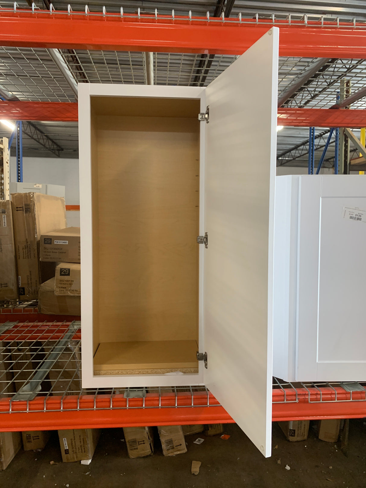 Shaker 18 in. W x 12 in. D x 42 in. H Assembled Wall Kitchen Cabinet in Satin White