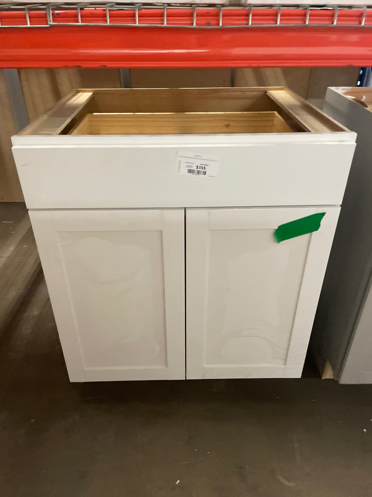 Westfield Feather White Shaker Stock Assembled Base Kitchen Cabinet (30 in. W x 23.75 in. D x 35 in. H)