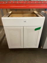 Westfield Feather White Shaker Stock Assembled Base Kitchen Cabinet (30 in. W x 23.75 in. D x 35 in. H)