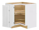 Avondale 36 in. W x 24 in. D x 34.5 in. H Ready to Assemble Plywood Shaker Lazy Susan Corner Cabinet in Alpine White