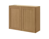 Avondale 36 in. W x 12 in. D x 30 in. H Ready to Assemble Plywood Shaker Wall Kitchen Cabinet in White Oak