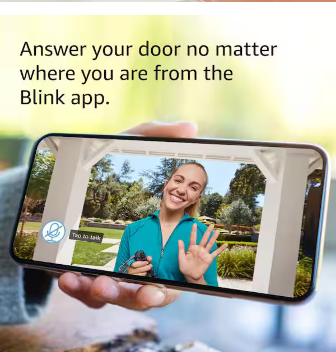 Battery or Wired - Smart Wi-Fi HD Video Doorbell Camera in Black
