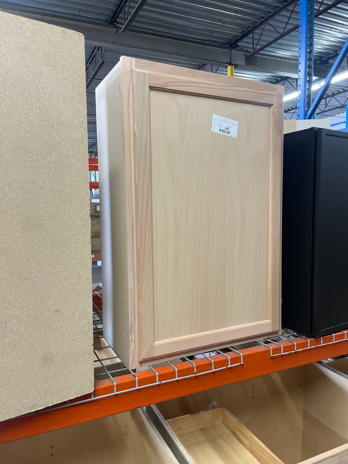 24 in. W x 12 in. D x 36 in. H Assembled Wall Kitchen Cabinet in Unfinished with Recessed Panel