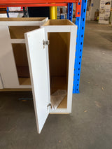 Shaker Satin White Stock Assembled Base Kitchen Cabinet (9 in. x 34.5 in. x 24 in.)