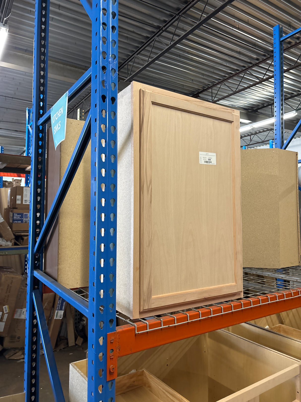 24 in. W x 12 in. D x 36 in. H Assembled Wall Kitchen Cabinet in Unfinished with Recessed Panel