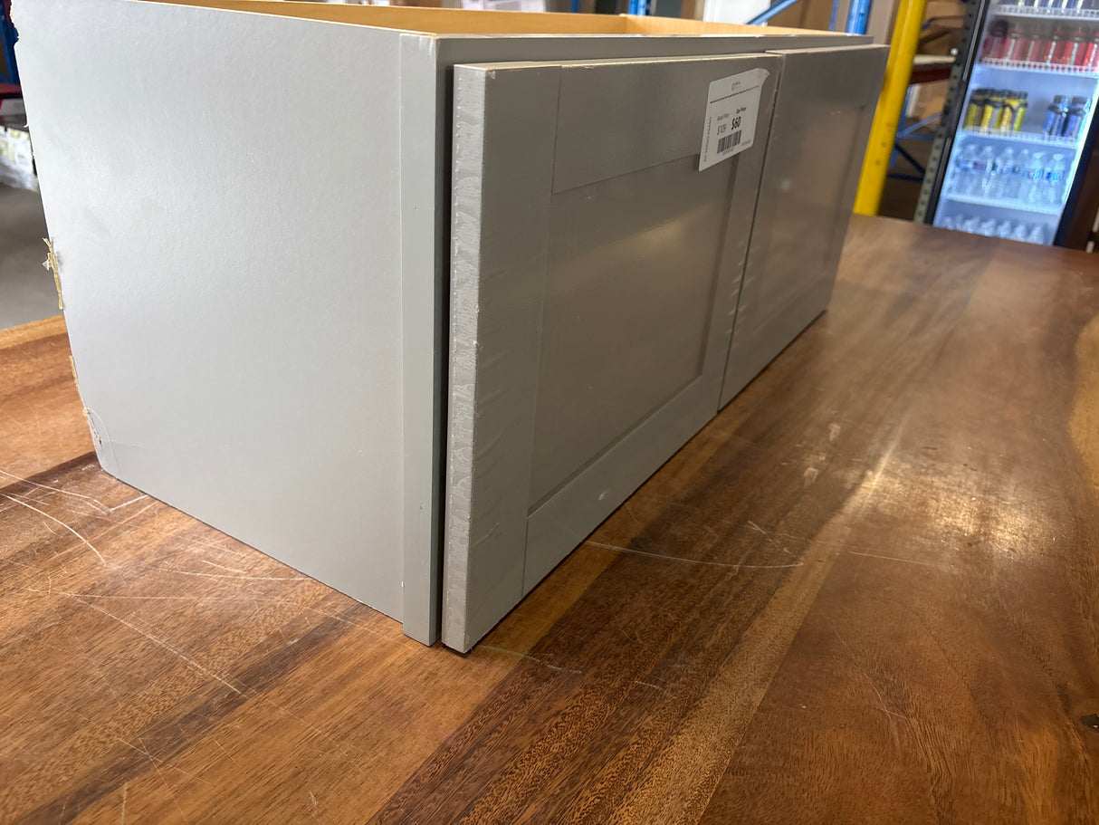 Westfield Dusk Gray Shaker Stock Assembled Wall Kitchen Bridge Cabinet (30 in. W x 12 in. D x 12 in. H)