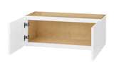 Avondale 33 in. W x 24 in. D x 18 in. H Ready to Assemble Plywood Shaker Wall Bridge Kitchen Cabinet in Alpine White