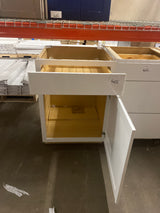 Westfield Feather White Shaker Stock Assembled Base Kitchen Cabinet (24 in. W x 23.75 in. D x 35 in. H)