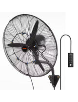 Wall-Mount Misting Fan 24 in. 3-speed High Velocity Max. 7000 CFM Waterproof Oscillating Industrial Wall Fan