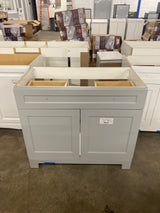 Everdean 36 in. W x 18 in. D x 34 in. H Single Sink Bath Vanity in Pearl Gray with