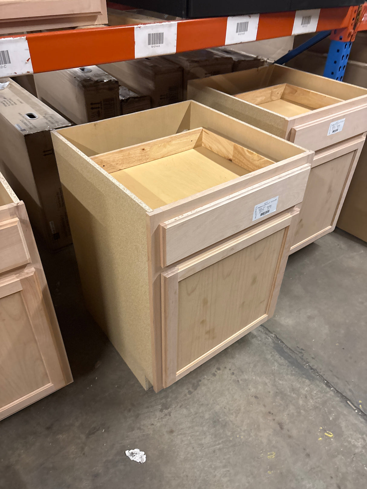 Recessed Panel 24 in. W x 24 in. D x 34.5 in. H Assembled Base Kitchen Cabinet in Unfinished