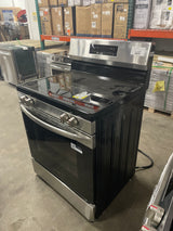 30 in. 5 Burner Element Freestanding Electric Range in Stainless Steel with EvenTemp and Steam Clean