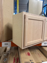 36 in. W x 12 in. D x 18 in. H Assembled Wall Bridge Kitchen Cabinet in Unfinished with Recessed Panel