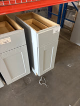 Shaker Dove Gray Stock Assembled Base Kitchen Cabinet with Ball-Bearing Drawer Glides (12 in. x 34.5 in. x 24 in.)