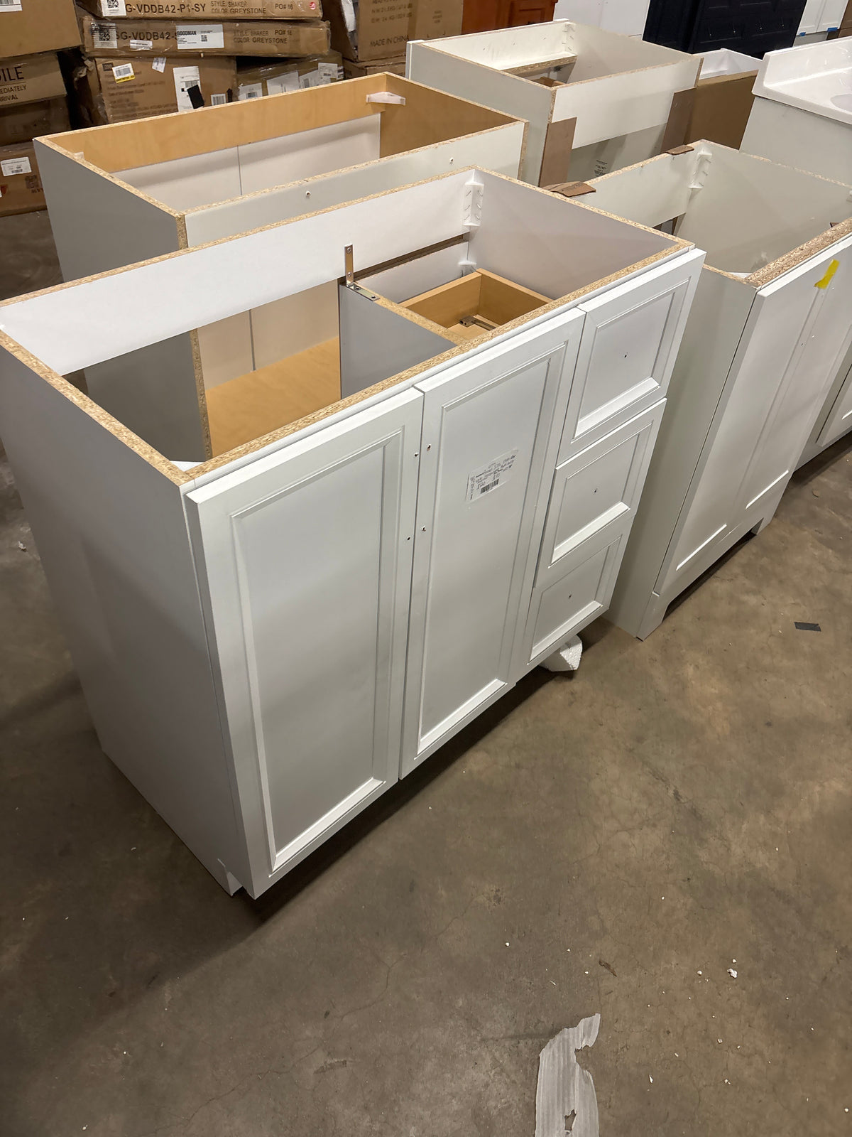 Bannon 37 in. Single Sink White Freestanding Bath Vanity without Top