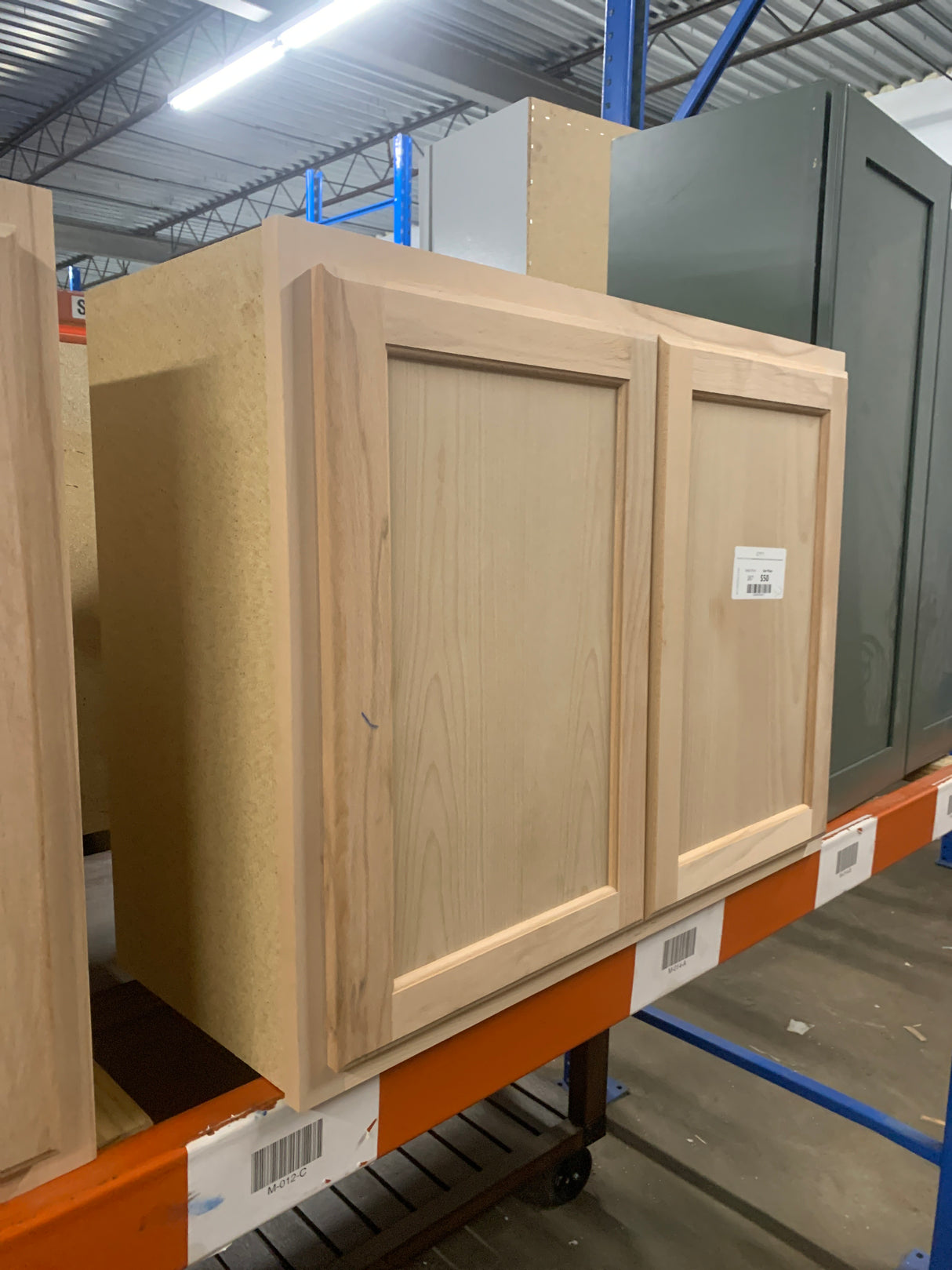 30 in. W x 12 in. D x 24 in. H Assembled Wall Bridge Kitchen Cabinet in Unfinished with Recessed Panel
