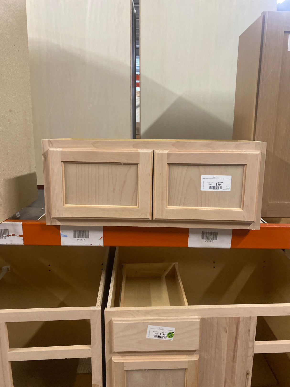 Hampton 30 in. W x 12 in. D x 12 in. H Assembled Wall Bridge Kitchen Cabinet in Unfinished