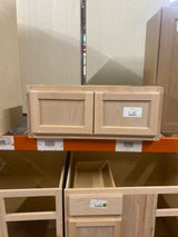 Hampton 30 in. W x 12 in. D x 12 in. H Assembled Wall Bridge Kitchen Cabinet in Unfinished