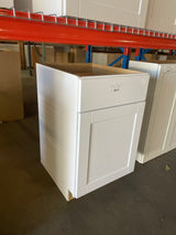 Shaker 21 in. W x 24 in. D x 34.5 in. H Assembled Base Kitchen Cabinet in Satin White