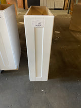 Shaker Satin White Stock Assembled Base Kitchen Cabinet (9 in. x 34.5 in. x 24 in.)