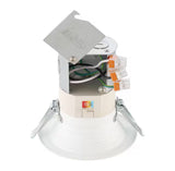 Easy-Up 4 in. White Baffle Integrated LED Recessed Kit with Selectable CCT (2700K-5000K), (No Can Needed)