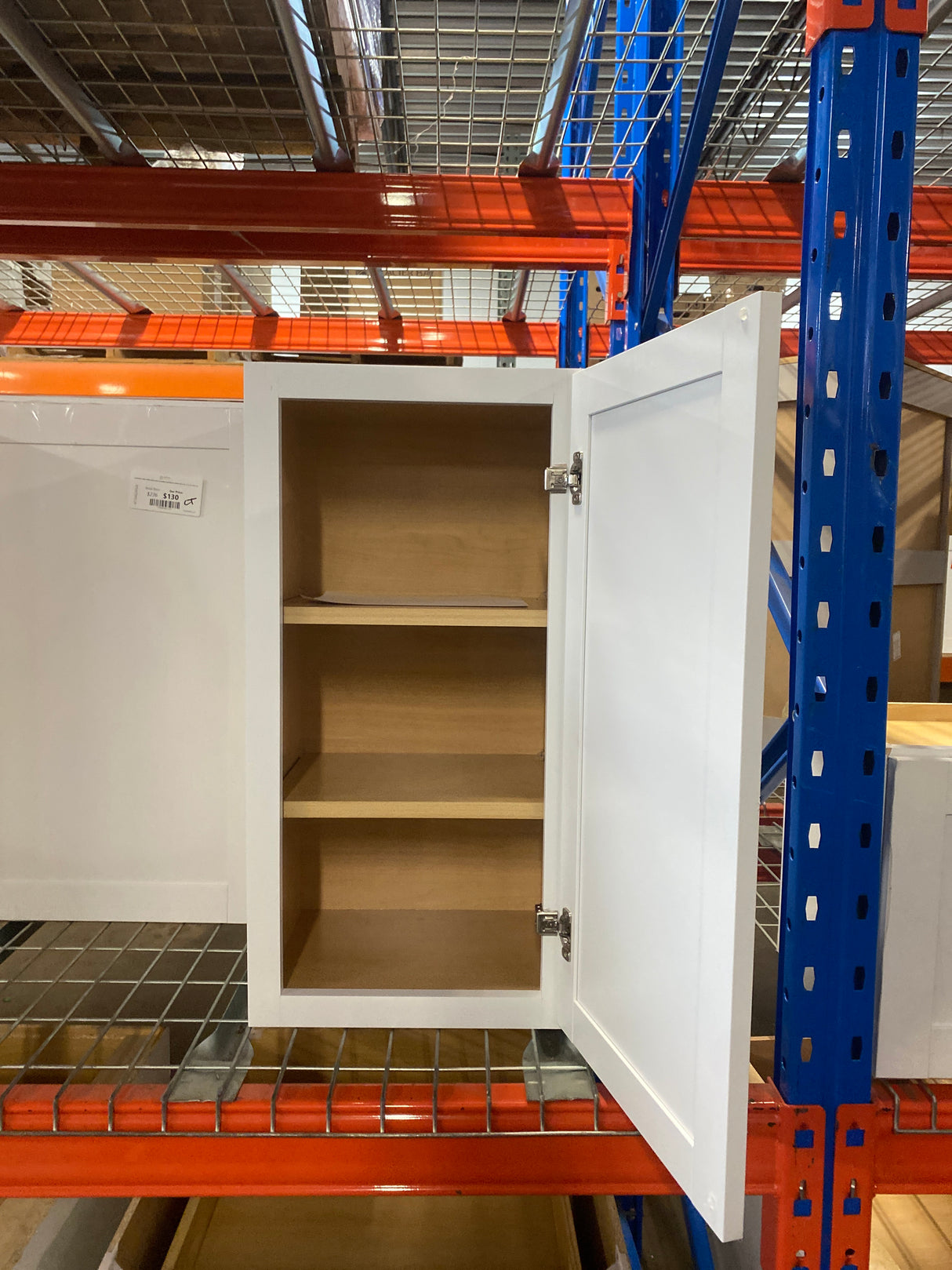 Courtland Shaker Assembled 15 in. x 30 in. x 12 in. Stock Wall Kitchen Cabinet in Polar White Finish