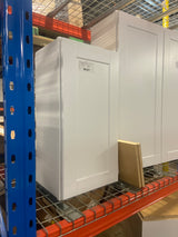 Shaker Satin White Stock Assembled Wall Kitchen Cabinet (15 in. x 30 in. x 12 in.)